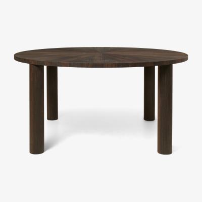 Made in Design Post Round table - / Ø 150 x H 73 cm -  Hand-made marquetry by Ferm Living