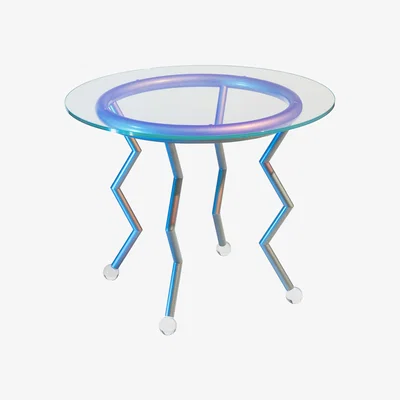 Made in Design Medusa - Night Tales Round table - / By Masanori Umeda, 1982-2020 - Limited edition by POST DESIGN Transparent