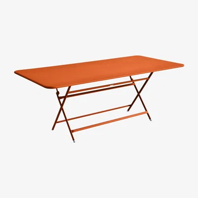 Made in Design Caractère Foldable table - 90 x 190 cm by Fermob Orange