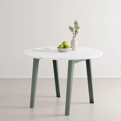 Made in Design New Modern Round table - / Ø 108 cm - Recycled plastic / 4 to 6 people by TIPTOE Grey