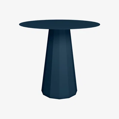 Made in Design Ankara INDOOR Round table metal blue / Ø 80 cm - Steel - Matière Grise