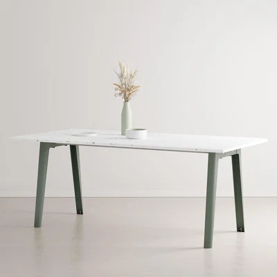 Made in Design New Modern Rectangular table - / 190 x 95 cm - Recycled plastic / 8 to 10 people by TIPTOE Grey