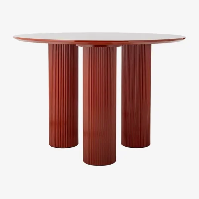 Made in Design Della Round table wood red / Ø 110 cm - Bloomingville