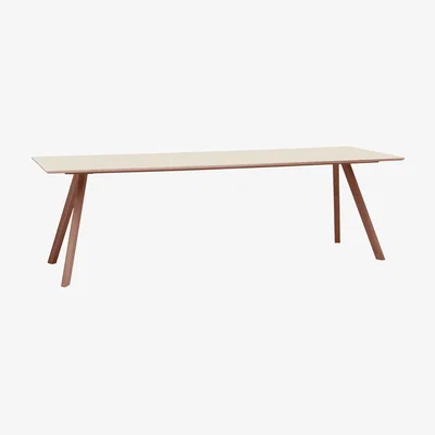 Made in Design Copenhague n°30 Rectangular table - 300 x 90 cm by Hay White/Natural wood