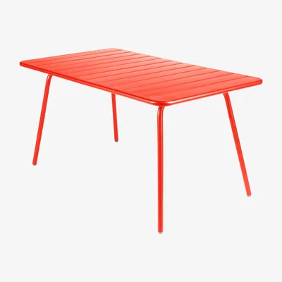 Made in Design Luxembourg Rectangular table by Fermob Red