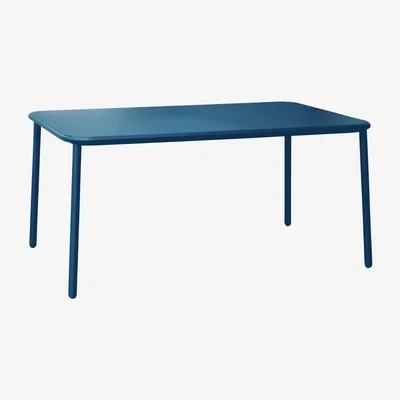 Made in Design Yard Rectangular table - Aluminium - 160 x 97 cm by Emu Blue