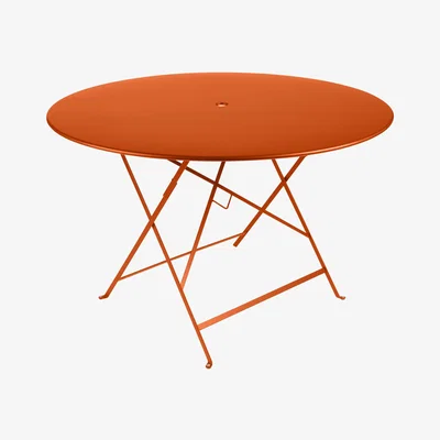 Made in Design Bistro Foldable table - Ø 117 cm - 6/8 persons by Fermob Orange