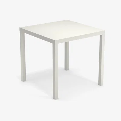 Made in Design Nova Square table - / Metal - 80 x 80 cm by Emu White