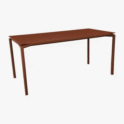 Made in Design Calvi INDOOR Rectangular table composite material orange / 126 x 63 cm - Tray FENIX® - 2/4 people - Fermob
