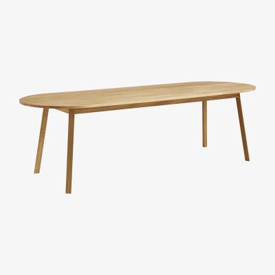 Made in Design Triangle Oval table - / 250 x 85 cm by Hay Beige