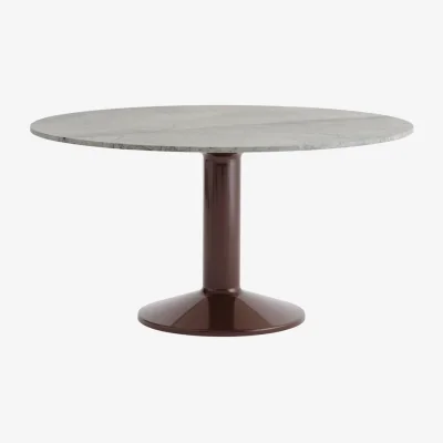 Made in Design Midst Round table stone red / Ø 140 cm - Marble - Muuto