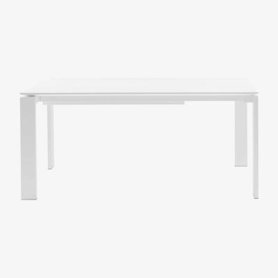 Made in Design Four Extending table wood white / L 160 to 260 cm - Soft-touch laminate - Kartell