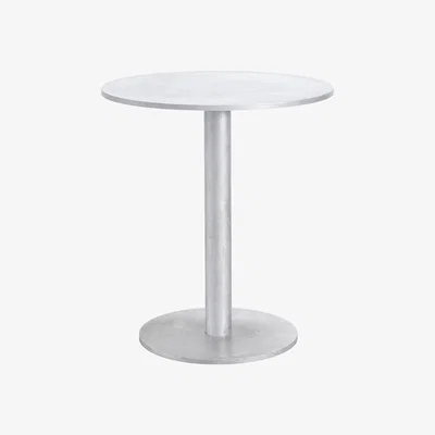 Made in Design S Round table - /  Aluminium - Ø 65.5 cm by valerie objects Grey/Metal