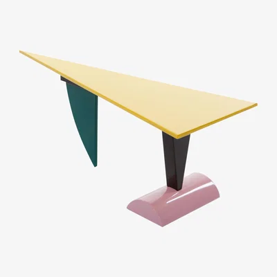 Made in Design Brazil Rectangular table by Memphis Milano Multicoloured