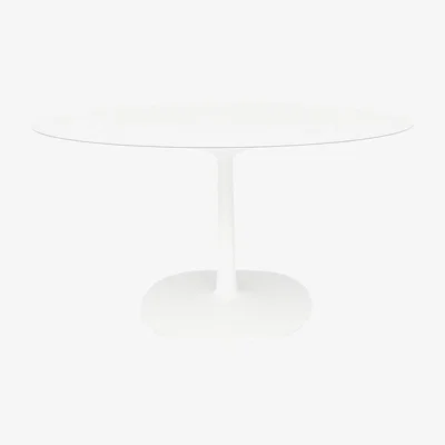 Made in Design Multiplo indoor/outdoor - Round table - Sandstone / Ø 118 cm by Kartell White