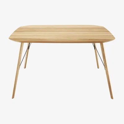 Made in Design Santiago Square table - 145 x 145 cm by Zanotta Natural wood