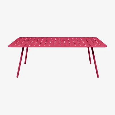 Made in Design Luxembourg Rectangular table - / 8 people - 207 x 100 cm by Fermob Pink
