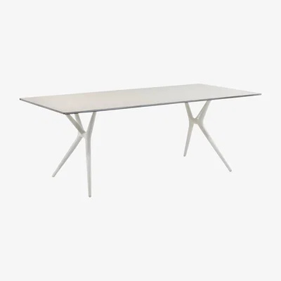 Made in Design Spoon Foldable table - 161 x 80 cm by Kartell White
