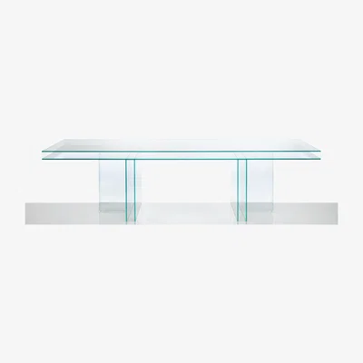 Made in Design Verglas Rectangular table by Glas Italia Transparent