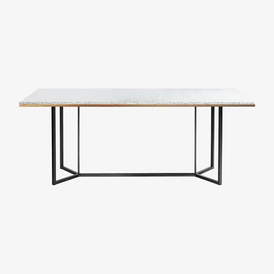Made in Design Terrazzo Rectangular table - / 190 x 90 cm by RED Edition White