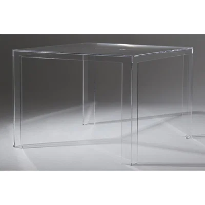 Made in Design Invisible Square table - H 72 cm by Kartell Transparent