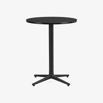 Made in Design Allez 4L OUTDOOR Round table - / Ø 60 cm - Marble by Normann Copenhagen Black