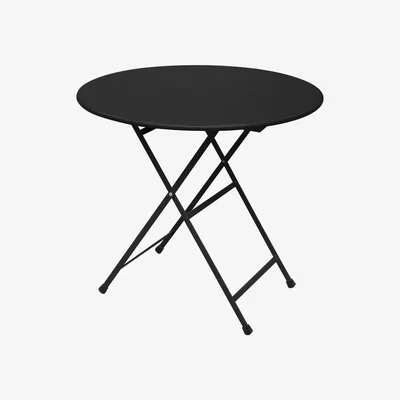 Made in Design Arc en Ciel Foldable table - Ø 80 cm - Foldable by Emu Black