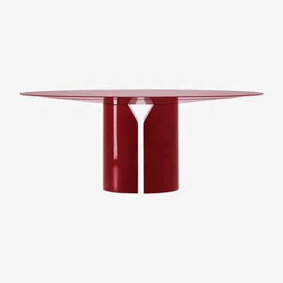 Made in Design NVL Round table - / Ø 150 cm - By Jean Nouvel by MDF Italia Red