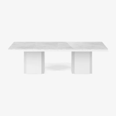 Made in Design Katherine Rectangular table - / 262 x 130 cm - Marble by POP UP HOME White