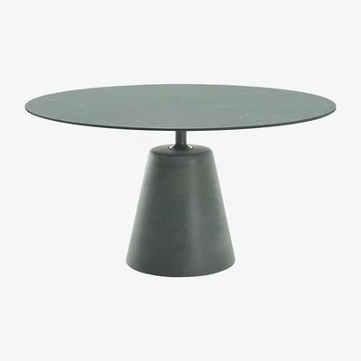 Made in Design Rock OUTDOOR Round table - / Ø 140 cm - Concrete by MDF Italia Green