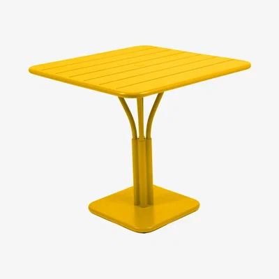 Made in Design Luxembourg Square table by Fermob Yellow