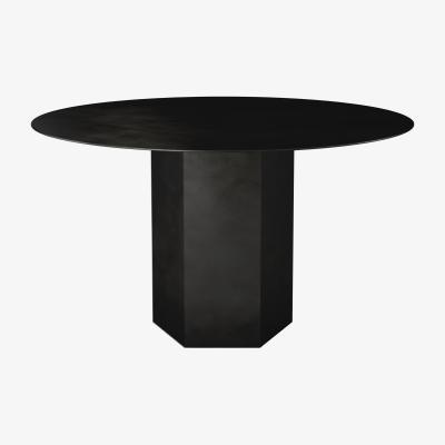 Made in Design Epic Round table - / Steel - Ø 130 x H 74 cm by Gubi Black