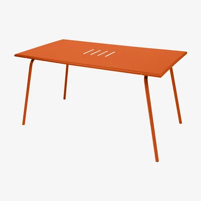 Made in Design Monceau Rectangular table - 146 x 80 cm - 6 people by Fermob Orange