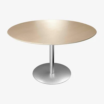 Made in Design Brio Adjustable height table - Adjustable height - Ø 60 cm by Lapalma White/Natural wood