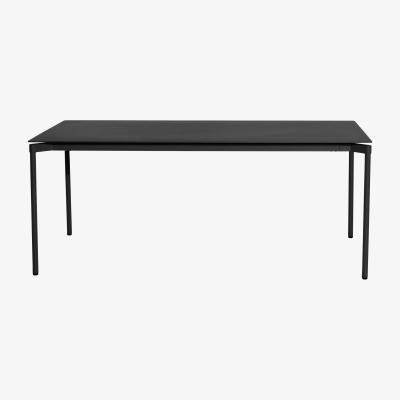 Made in Design Fromme Rectangular table - / Aluminium - 180 x 90 cm by Petite Friture Black