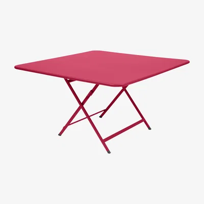 Made in Design Caractère Foldable table - / 128 x 128 cm by Fermob Pink
