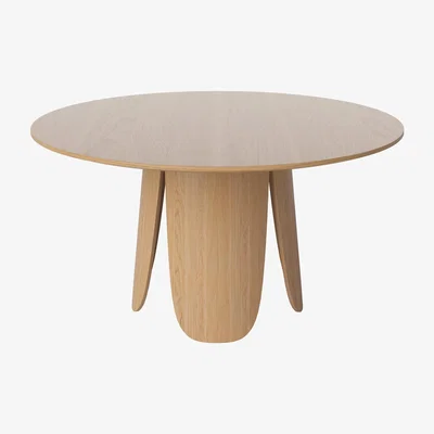 Made in Design Peyote Round table - / Ø 140 cm - 6 to 8 people by Bolia Natural wood