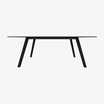 Made in Design Pilo Rectangular table by Magis Black
