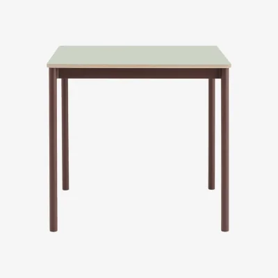 Made in Design Base Square table wood green / 80 x 80 cm - Muuto