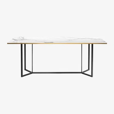 Made in Design Horizon Rectangular table ceramic white / 190 x 90 cm - sleeps 8 - RED Edition