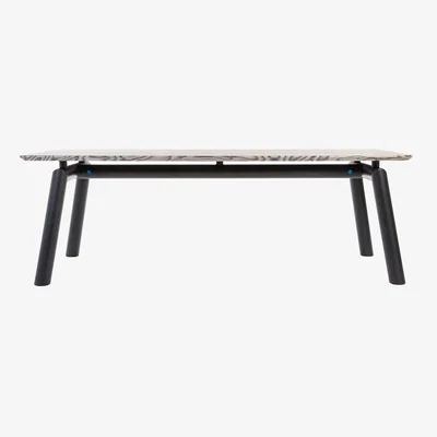 Made in Design Canebas Rectangular table wood black / 220 x 100 cm - 6 to 8 people - 13 DESSERTS