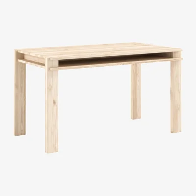 Made in Design Tuck Rectangular table natural wood / 134 x 75 cm - Storage under Tray - KARUP DESIGN