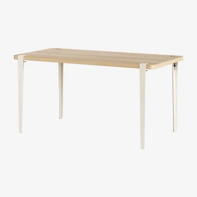 Made in Design Balthazar Rectangular table wood white / 150 x 75 cm - 4 to 6 people / Eco-certified Wood - TIPTOE