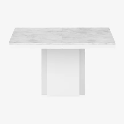 Made in Design Katherine Square table - / 130 x 130 cm - Marble by POP UP HOME White