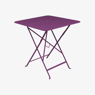 Made in Design Bistro Foldable table - 71 x 71 cm - Foldable - With umbrella hole by Fermob Purple