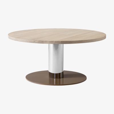 Made in Design Mezcla JH20 Round table - / 80 x H 40 cm by &tradition Brown/Natural wood/Metal