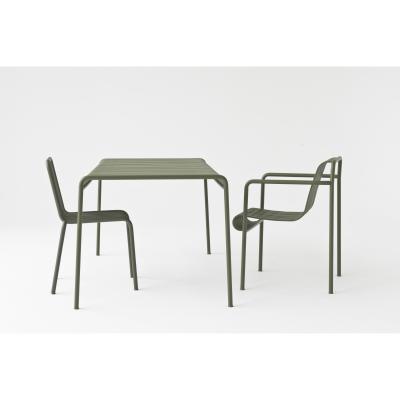 Made in Design Palissade Square table - 80 x 80 - R & E Bouroullec by Hay Grey/Black