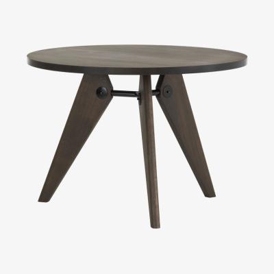 Made in Design Guéridon Round table - / Ø 105 x H 74 - By Jean Prouvé, 1949 by Vitra Natural wood