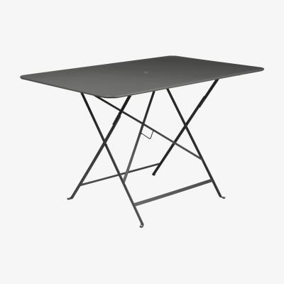 Made in Design Bistro Foldable table - / 117 x 77 cm - 6 people - Parasol hole by Fermob Black