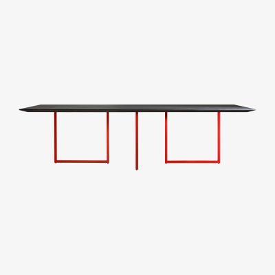 Made in Design Gazelle Rectangular table by Driade Red/Black